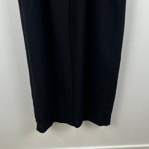 Joseph Ribkoff Pencil Maxi Dress Size 12 Black Sleeveless Round Neck Lined - Picture 8 of 9